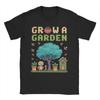Unisex Women Funny Game Eat Sleep Grow A Garden Repeat Gamer T Shirts 100 Cotton Clothes O Neck Tee Shirt Plus Size TShirts