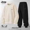 JEEP SPIRIT Men's Geometric Print Hoodie & Sweatpants Set