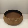 Solid Brimless Cap Round Shape Round Dress Hat New Women's Straw Pillbox Hat  Daily Outfits