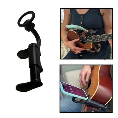 Adjustable Ukulele Phone Bracket with Clip Musical Instrument Phone Stand  Practice