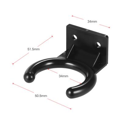 Wireless Microphone Hanger Mic Wall Mount Holder Hook Clamp Plastic Material Black