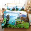 Tribes of Midgard Bettwäscheset Einzelbett Twin Full Queen King Size Bettset Erwachsene Kind Schlafzimmer Bettbezugsets 3D Spiel Bettlakenset