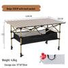 Outdoor Adjustable Roll-Up Folding Table with Mesh Bag