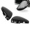 2pcs Rearview Wing Mirror Cover Cap Carbon Fiber Style Replacement for Ford Focus 2019‑2021