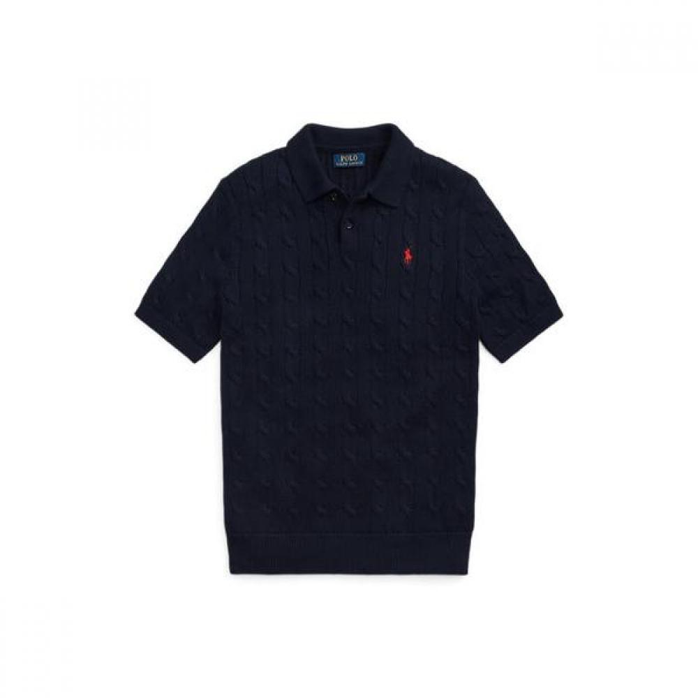 Polo Ralph Lauren Men Cable Knit Cotton Polo Collar Sweater  Mnposwe1n820014400 