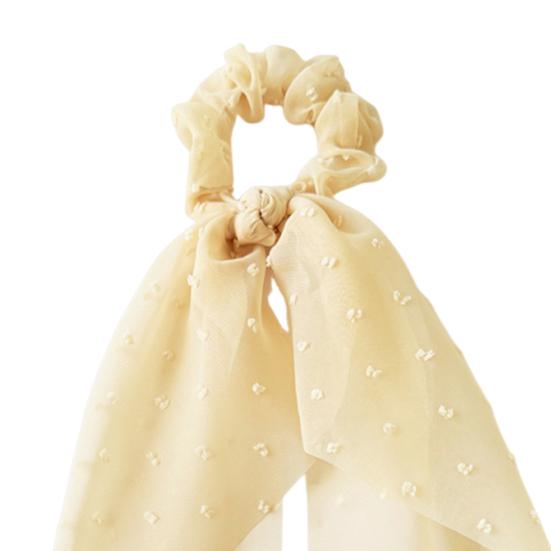 Hair Tie High Elasticity Bow Ribbon Design Lightweight Yarn Hair Rope Ponytail Holder Versatile Hair Accessory