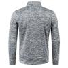 New Solid Color Coat Men Autumn Winter Long Sleeve Zipper Stand Collar T-shirts for Men Pullover Top Sports Male