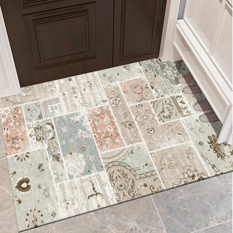 New Chinese Style Carpet Entrance Mat Entry Door Dirt Resistant and Easy To Maintain Foot Mat Living Room Coffee Table