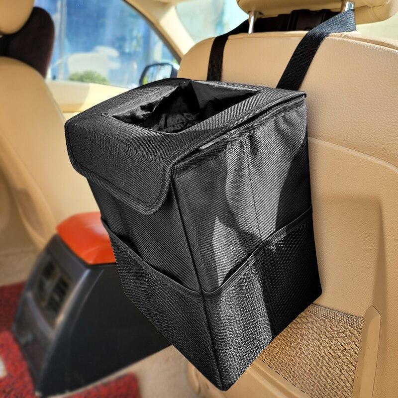 Portable Waterproof Car Trash Can Bin Auto Car Organizer Garbage Dump For Trash Can Car