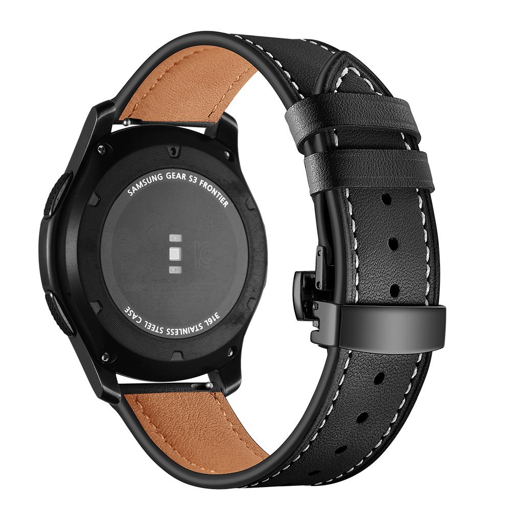Italy Leather Strap For Samsung Galaxy Watch 3 45mm/46mm Gear S3 Frontier Belt Bracelet Huawei gt-2-2e-Pro 46 Mm 22mm Watch Band