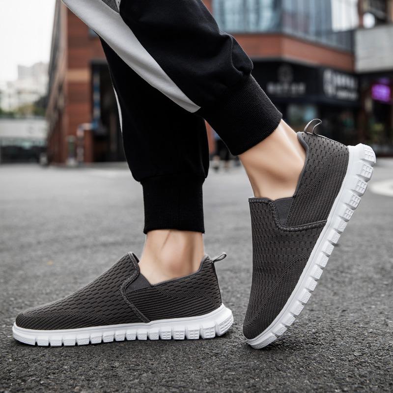 Fashion Fujeak Men Running Walking Knit Shoes Fashion Athletic Gym Sports Shoes Casual Sneakers Lightweight Men Sneakers Casual Shoes