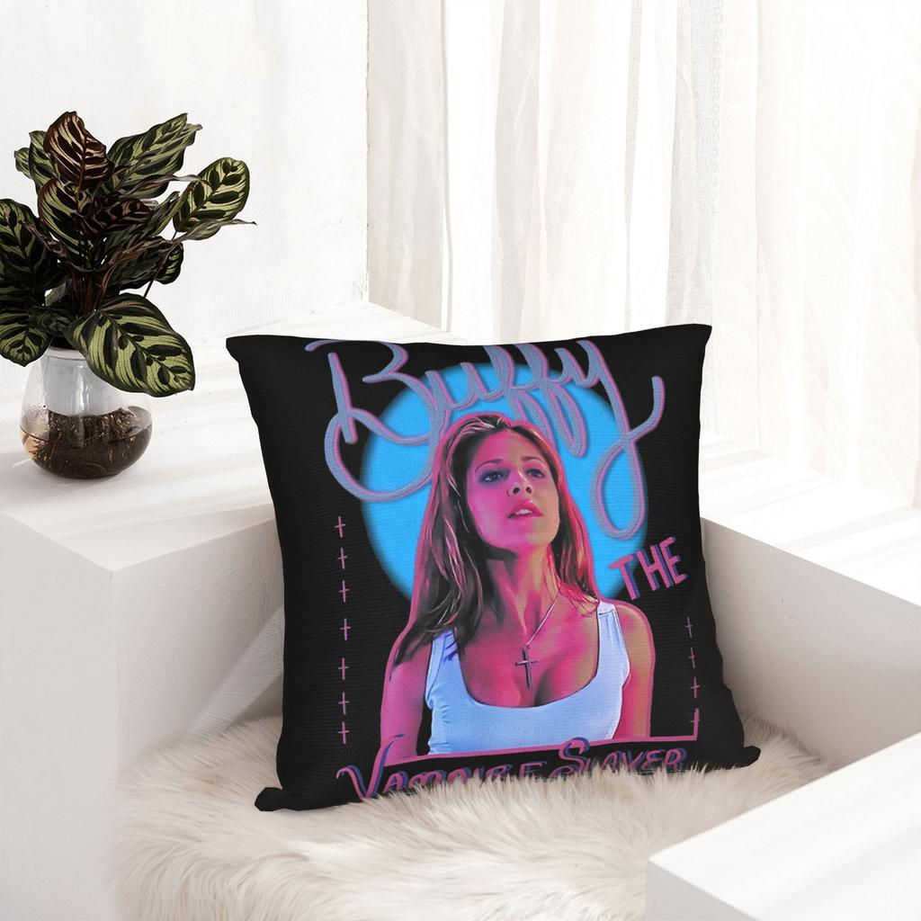 Decorative Pillow Covers Buffy the Vampires Slayers Product Bedroom Horror Movie Pillow Case Cover Zippered Multi-Size