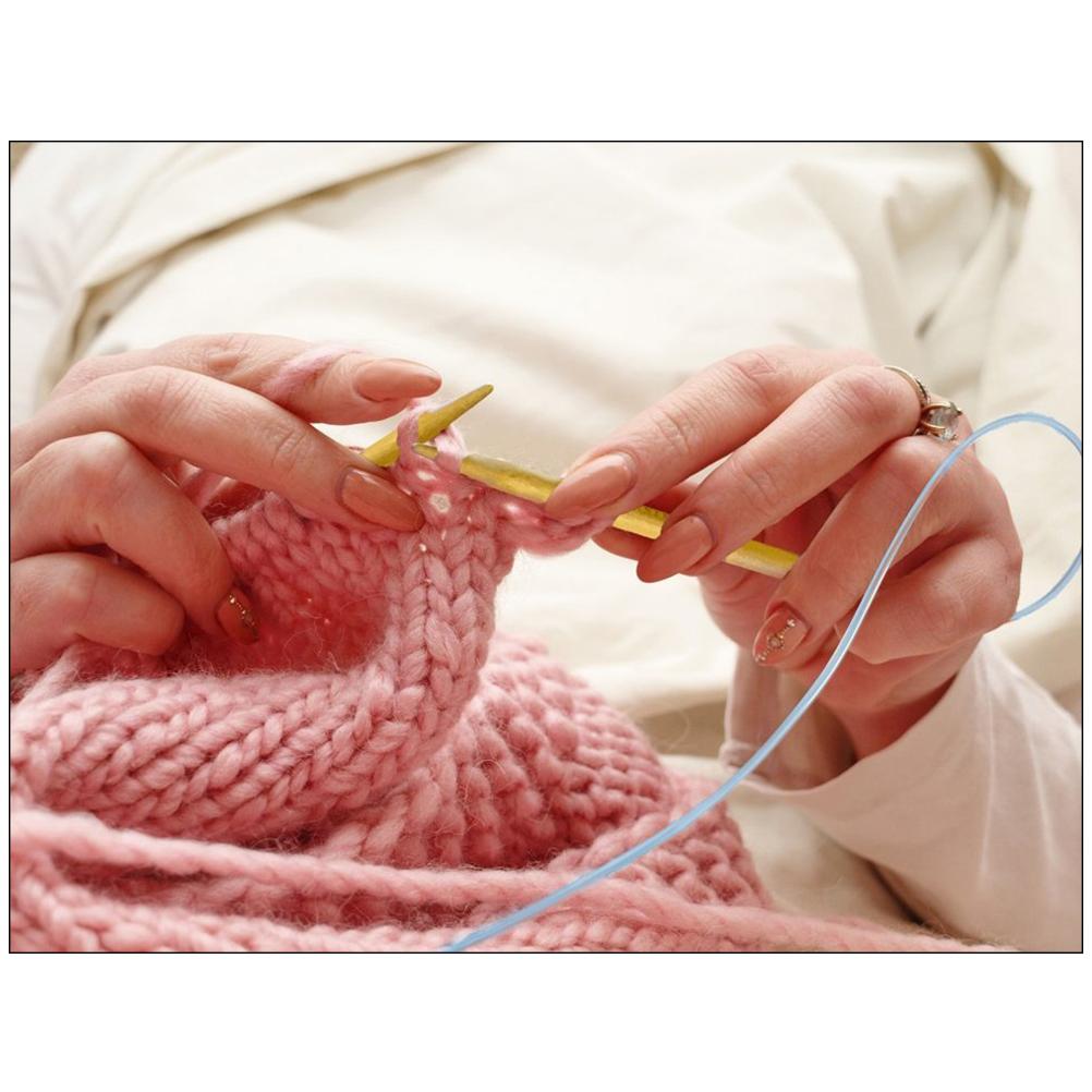 18 Size Circular Knitting Needles 100cm Crochet Hooks Set Tube Bamboo Knitting Needles Craft Circular Sewing Tools