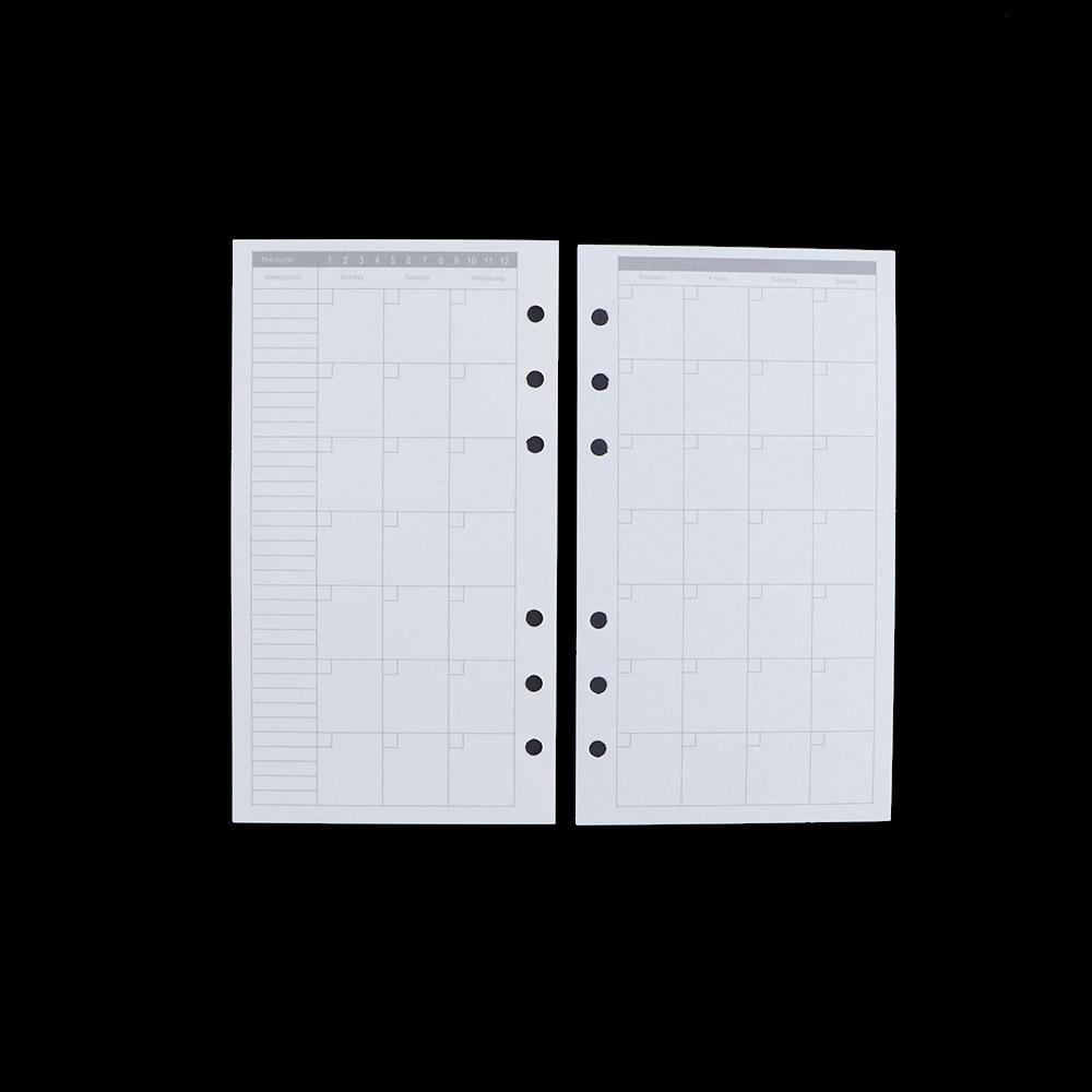 A5 A6 A7 To do List Line Notebook Refill Binder Inside Page Loose Leaf Inner Page Paper Refill