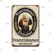 Retro Vintage Germany Paulaner Beer Tin Sign Decorative Plaque Plate Bar Pub Man Cave Kitchen Club Bar Wall Home Decor
