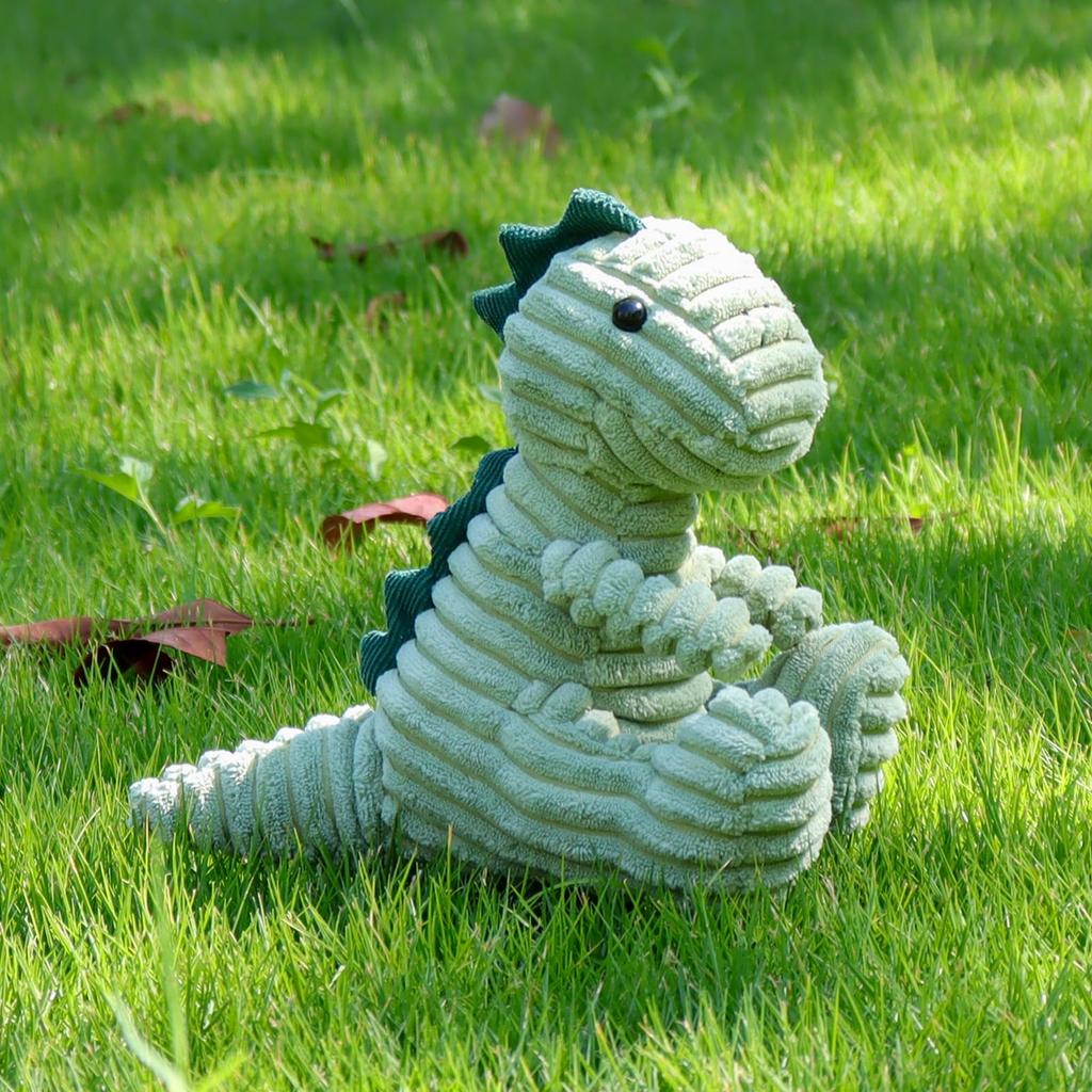 Apricot Lamb Corduroy Dinosaur Plush Soft and Fluffy Corduroy Dinosaur for Boys and 20cm Toy, Cute, Girls,