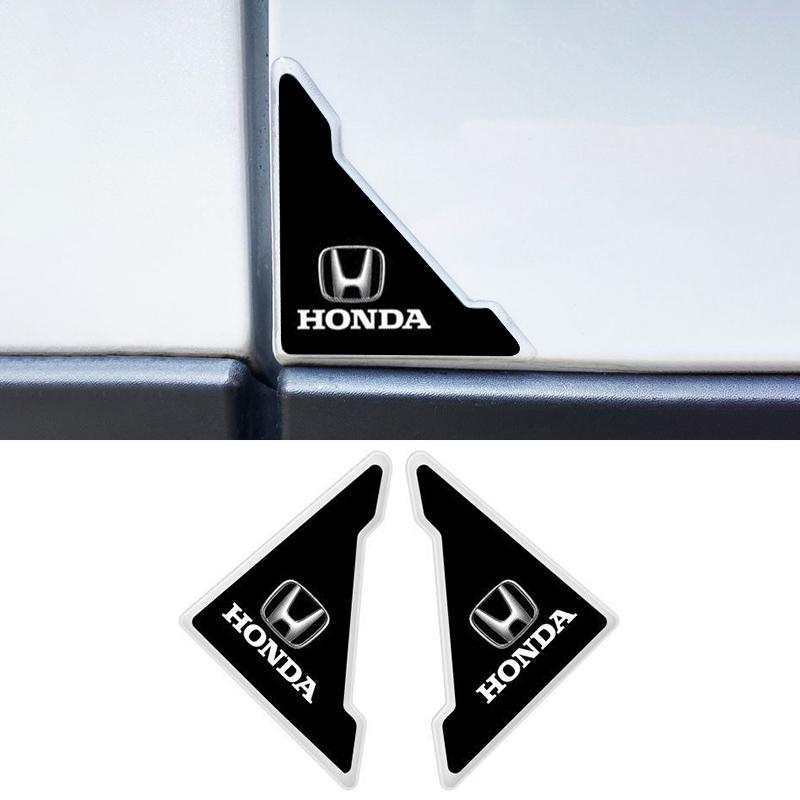 2Pc Car Door Corner Bumper Anti-Collision Cover Sticker Guard Cover For Honda Mugen Power Civic Accord CRV Hrv Jazz CBR VTEC VFR OW6