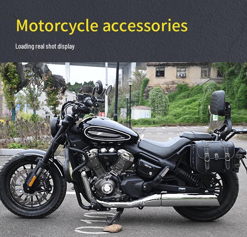 Haojue TR300 PLUS Urban Motorcycle Bumper with Folding Backrest & Side Bag Luggage Rack