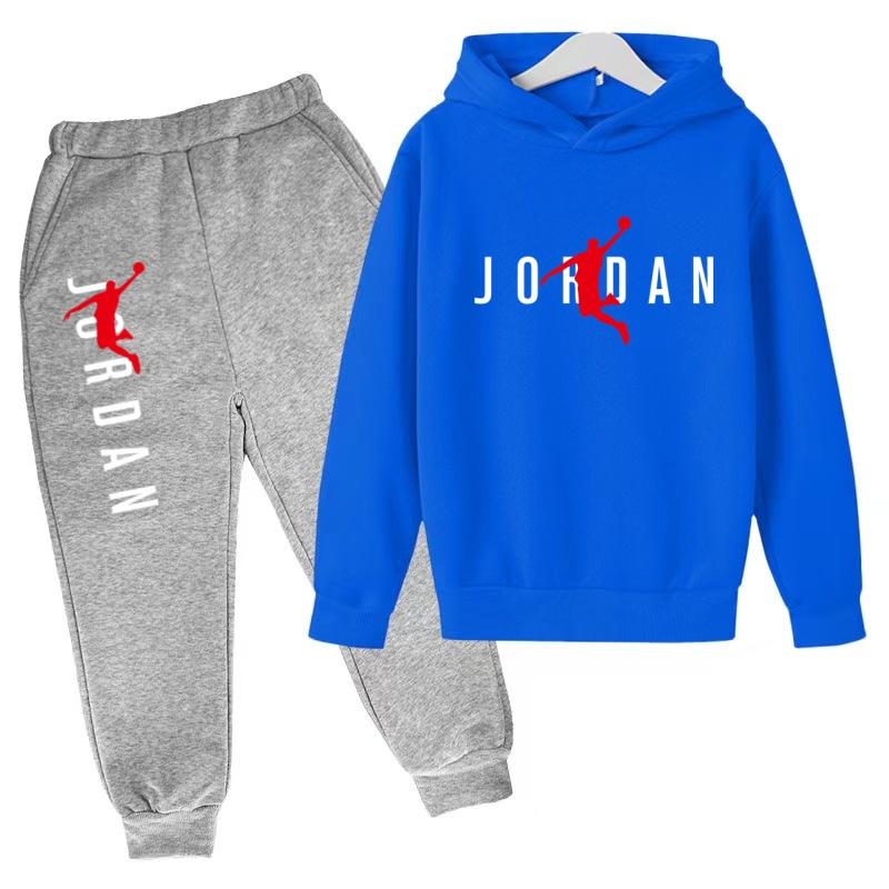 Felpa con Cappuccio per Bambini Lettere da Basket Pullover 3-12 Anni Giacca Felpa+Pantaloni Ragazzo Ragazza Neonato Abbigliamento Jogging Tempo Libero Moda Marca Set