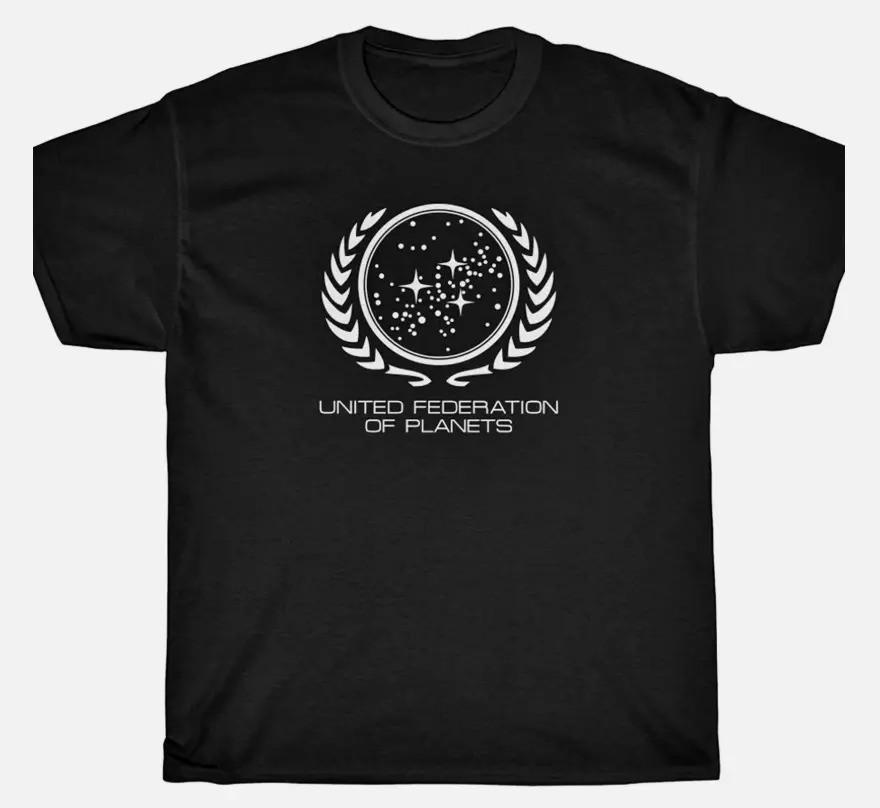 UNITED FEDERATION OF PLANETS T-Shirt - Star Spock Space Kirk Trek Unisex T-Shirt XXL