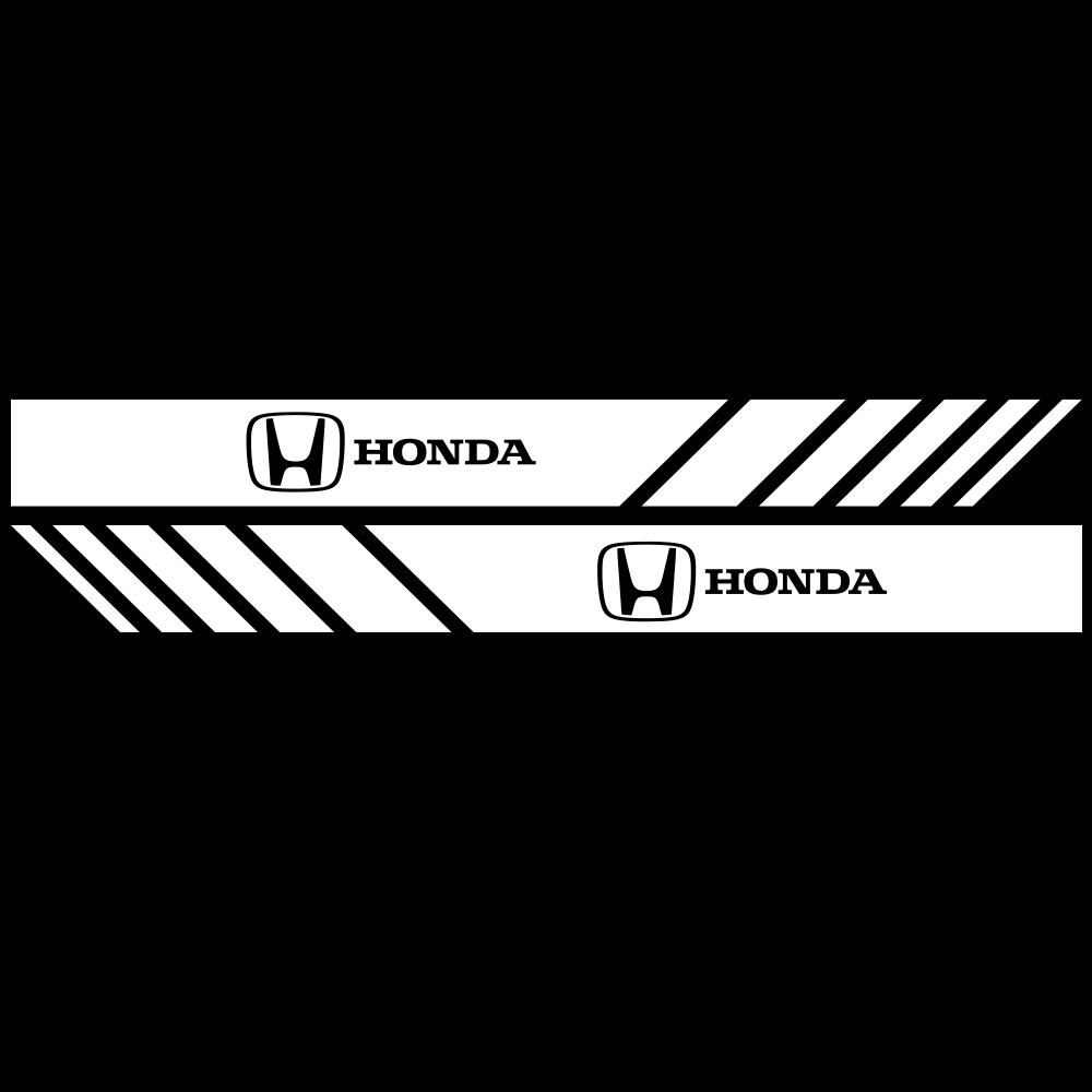 2pcs Car Rearview Mirror Emblem Stickers Window Trunk Badge Decal For Honda Accord Mugen Fit CITY CIVIC Jazz Odyssey Accessories
