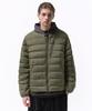 [City Leisure] Round Neck Light Down Jacket [Khaki]