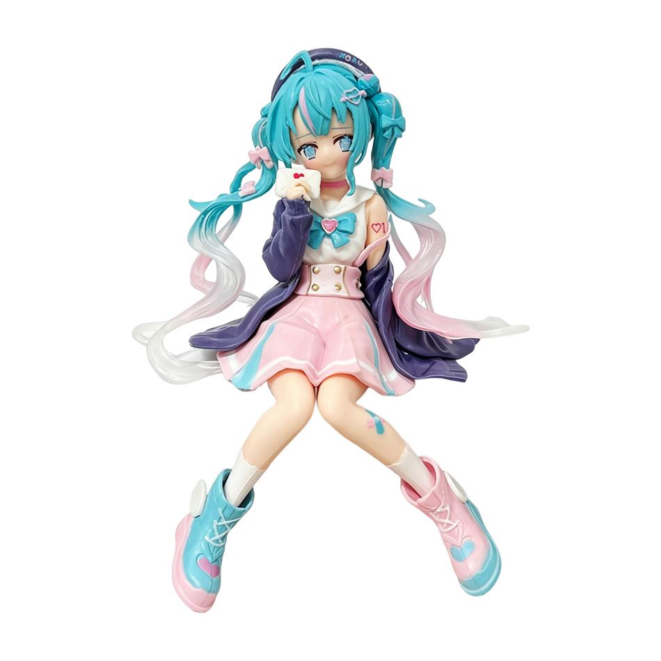 17 Styles Hatsune Miku Handmade Cherry Hatsune Miku Devil Hatsune Miku Handmade PVC Model Desktop Decoration Animation Toy Gift