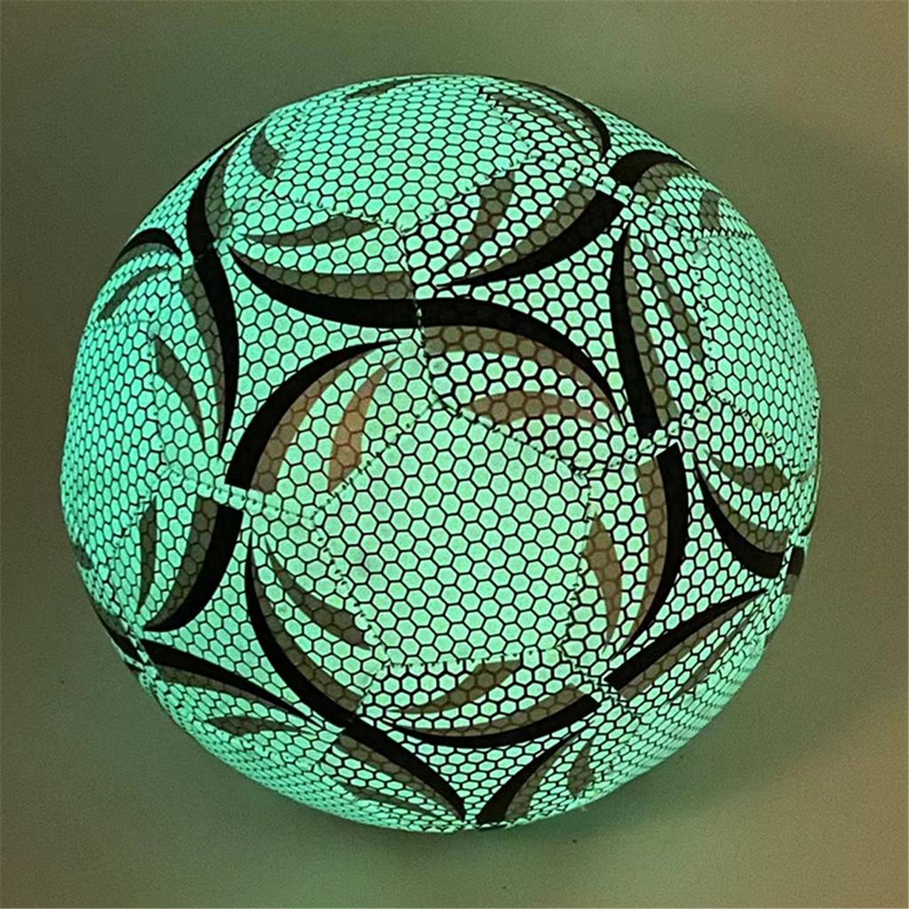 Size 5 Glowing Soccer Ball, Durable Football For Competition Training For Indoor And Outdoor