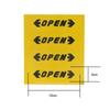 4PCS Car Door Open Reflective Universal Stickers Auto Exterior Night Reflection Warning Tape Colorful Safety Warning Reflective