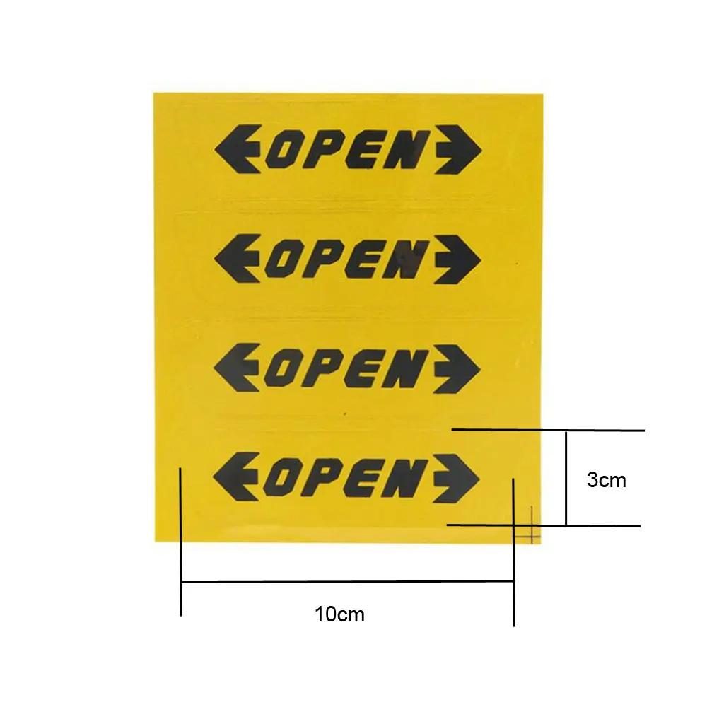 4PCS Car Door Open Reflective Universal Stickers Auto Exterior Night Reflection Warning Tape Colorful Safety Warning Reflective
