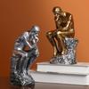 Abstract Sculpture Art - Thinking Decorative Figurine Decoration Resin Thinker Statue Man