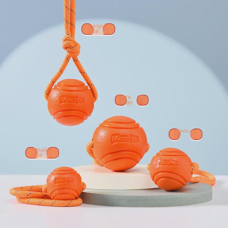 Kousání odolný elastický míček pro psy velkých a středních plemen - TPR pro úlevu od nudy a trénink