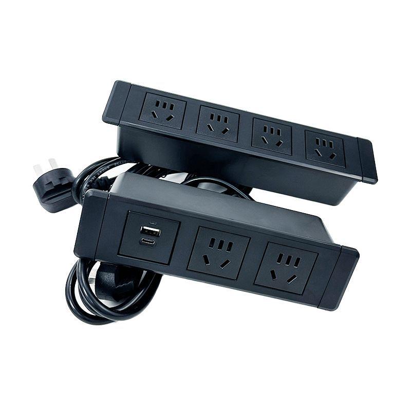 Multifunctional Embedded Desk & Bedside Power Strip with USB