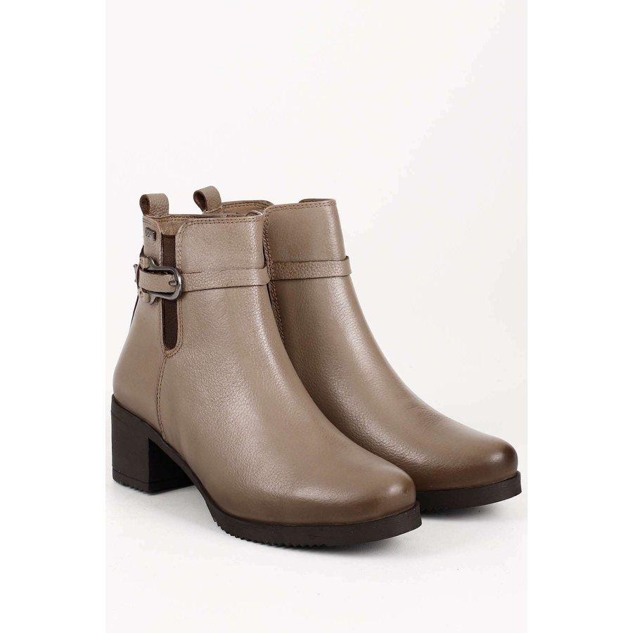 

Женские повседневные ботинки Floter из натуральной кожи на среднем каблуке