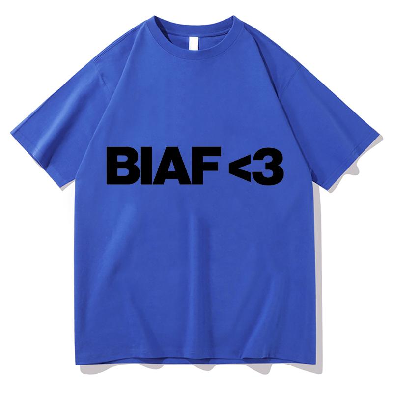 2026 Young Miko BIAF T-Shirt Lustige Fan-T-Shirts Freizeit Reiner Baumwolle Kurzarm Rundhals-T-Shirts Ästhetische Kleidung Streetwear