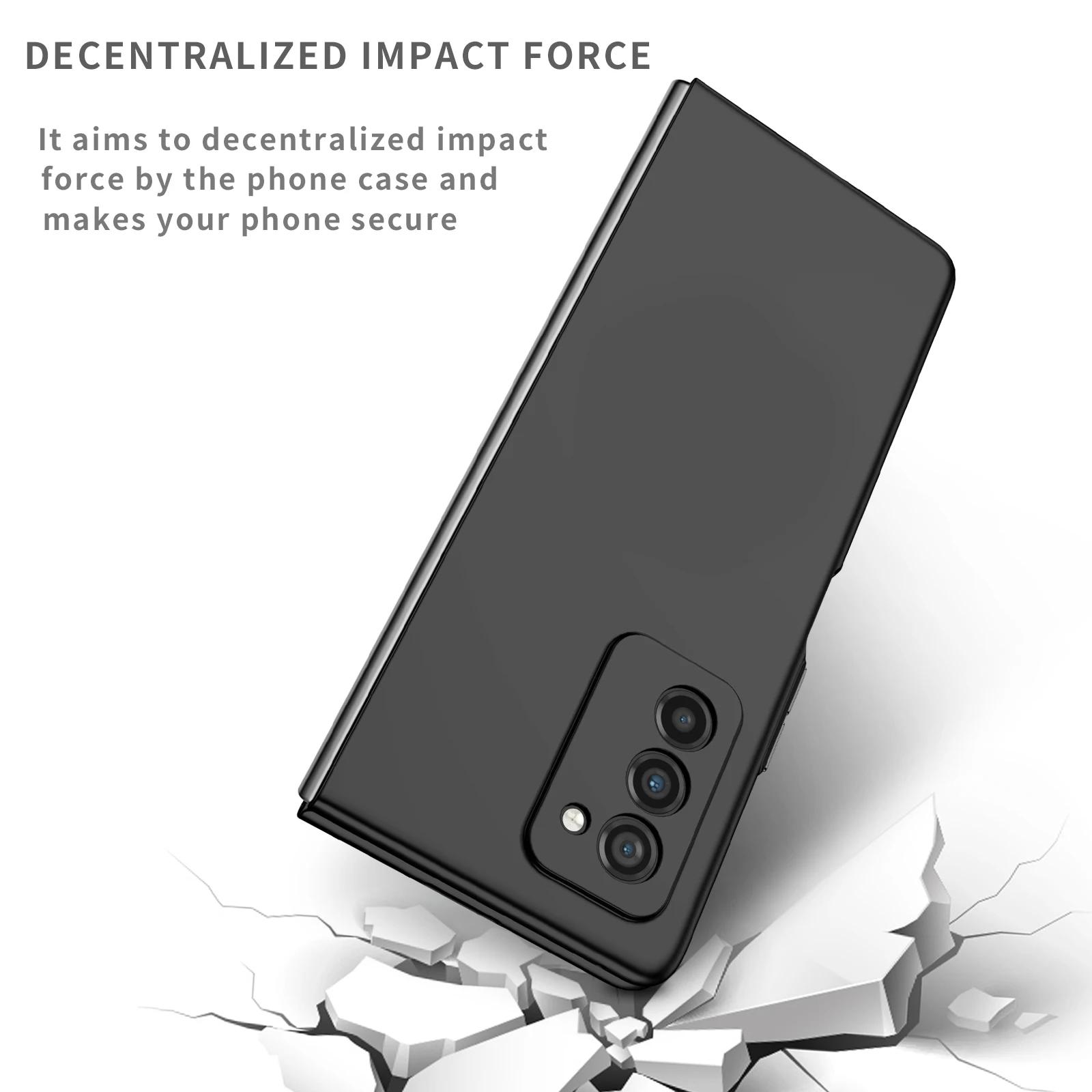 

Trendy Simple Ultra Thin Skin-Friendly Frosted Matte Phone Case For Samsung Galaxy Z Fold 7 6 5 2 3 Anti-Drop Full-Protect Cover Galaxy Z Fold6