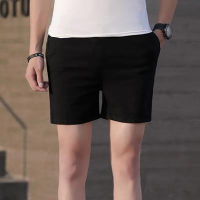 Shorts Mode Lässig Locker Gerade Einfarbige Bequem Einfachheit Sommer Dünn Elastischer Bund Taschen Herrenbekleidung 2023