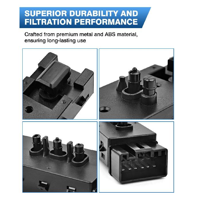 Driver Side Adjustment Power Seat Switch Compatible with Ford F150 F250 F350 Explorer Expedition 2006-2019 Lincoln MKX 2006-2019 Mercury 06-11