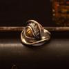 Vintage Demon Dragon Eye Rings Individuality Golden Wisdom Eye Ring Trendy Women Men Jewelry Gift
