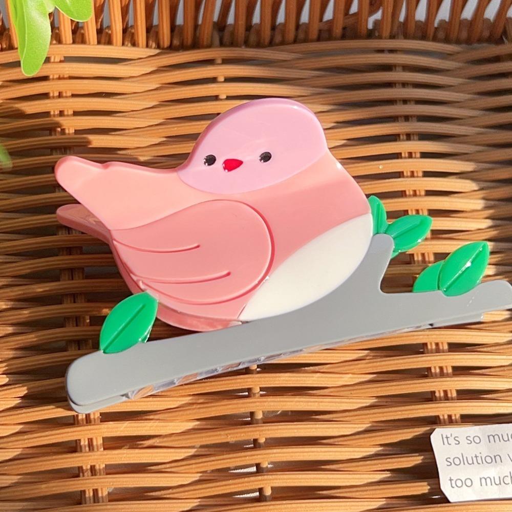 Hairpin Bird Shark Clip Cartoon Acetate Shark Clip Creative Woodpecker Hair Claw  Daily