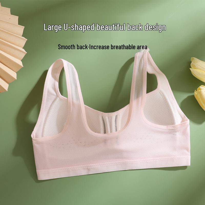 Anfiya Junior High Breathable Girl's Bra - Soft, Smooth Pullover Vest Design