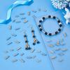 120Pcs 4 Style Stainless Steel Hollow Tube Beads, Column, Mixed Color, 8~12x4mm, Hole: 3mm, 30pcs/style