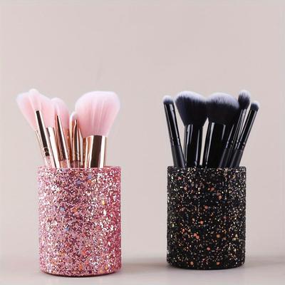 Cubo de maquillaje para mujer, caja de almacenamiento de cosméticos, portalápices, contenedor para peines