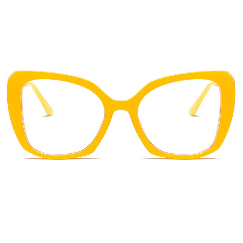 Rhaegal 2025 New Design Metal Cat Eye Anti Blue Light Glasses for Women Trendy Plano Lenses Transparent Computer Glasses Eyewear