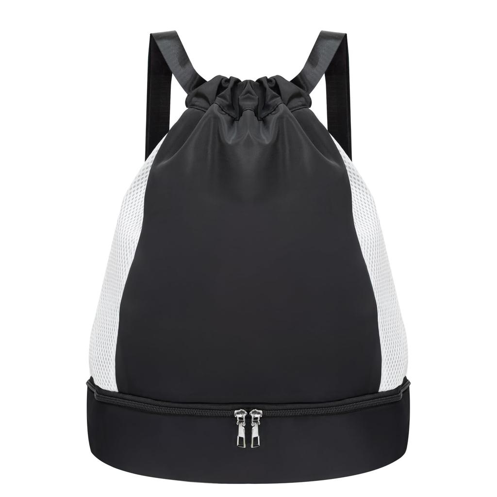 RiZKiZ Pool Swimming Gym Sack Large Capacity Waterproof Pocket Allows You To Store Wet Items As Upper and Shoe Mesh Drawstring for Boys and Gym Sports