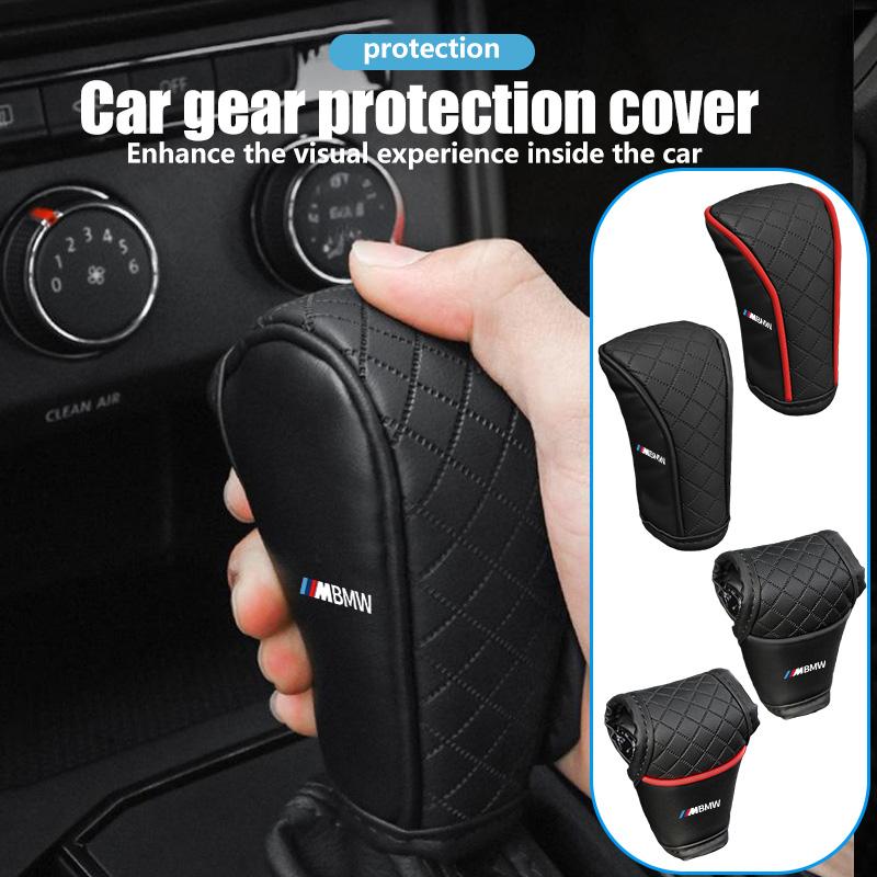 Leather Car Gear Shift Sleeve Knob Protective Cover For BMW Performance M E87 E30 E46 E28 F35 G20 E93 F20 X3 X