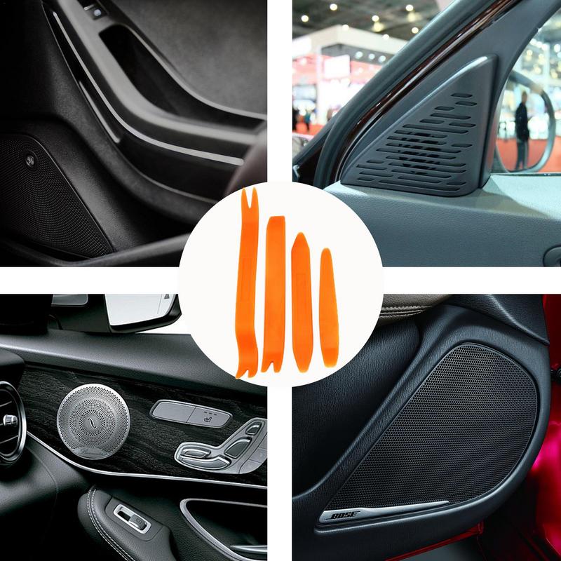 Auto Trim Removal Tool Kit 4PCS Car Clip Remover Tool Interior Trim Removal Kit Car Door Trim Panel Removal Tool Car Dashboard