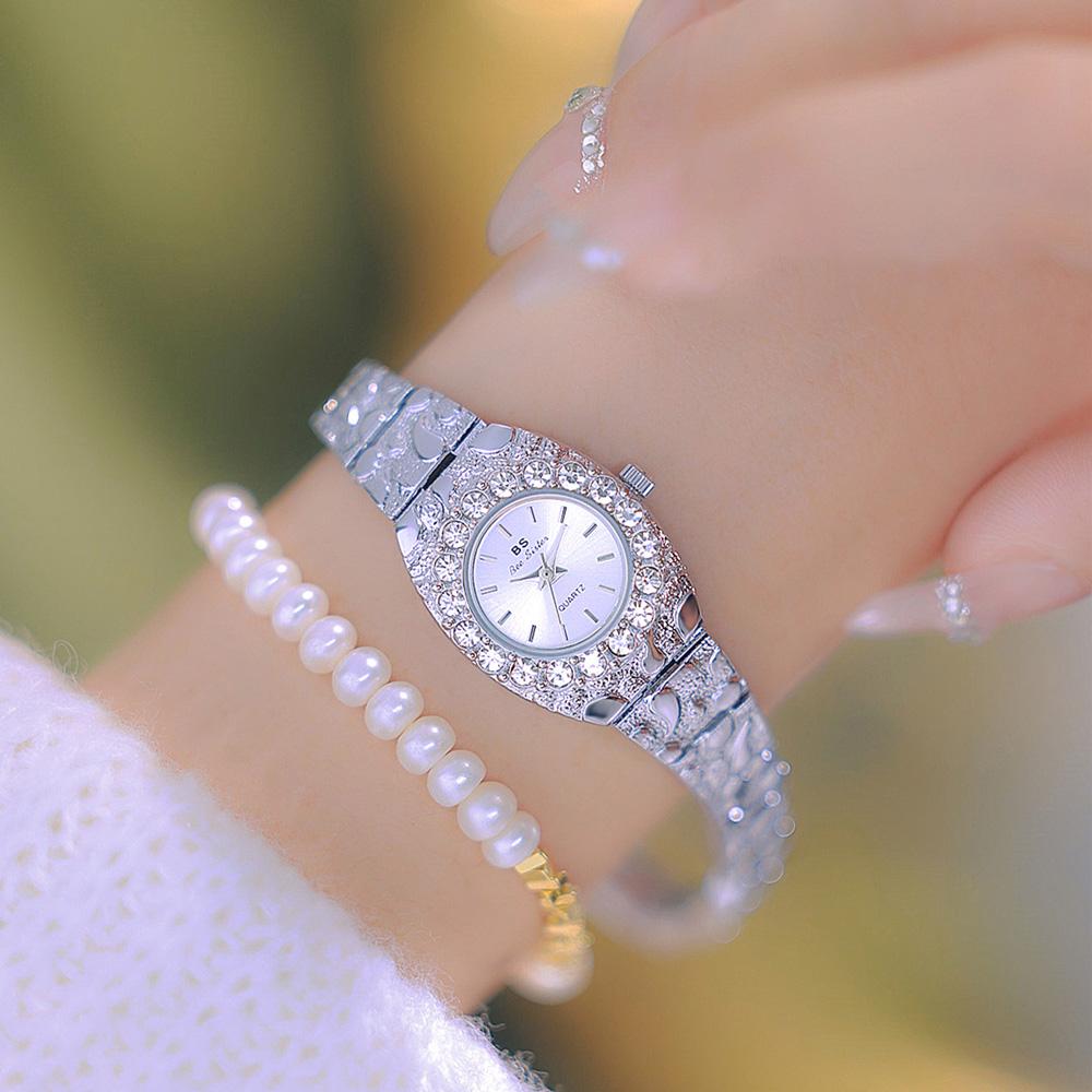 Luxury Women Watches Diamond Wristwatches Small Black Dial High Quality Quartz Clock Fashion Dress Gifts NEW Waterproof