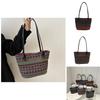 Ethnic Style Tote Bag For Women Large Capacity Summer Fashion With Zipper Closure For Daily Use