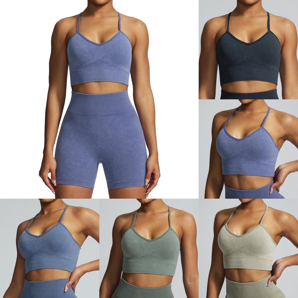Youth Female Sports Bra With Nylon Spandex Fabric For Running And Fitness Activities